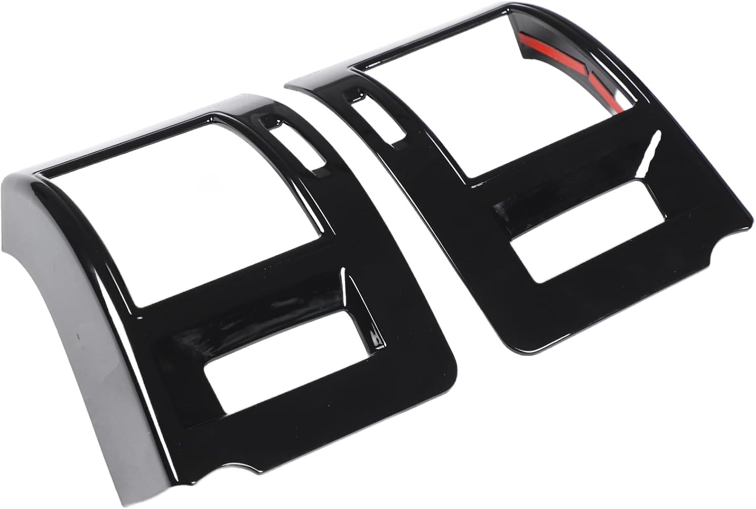 Fit for Toyota Land Cruiser Prado FJ150 150 2018 Car Side Air Condition Outlet Vent Trim Cover Frame, ABS Center Console Side Air Outlet Trim Cover Accessories, 2PCS (Silver)