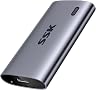 SSK SSD portátil de 500 GB, unidades externas de estado sólido de até 2000 MB/s, disco rígido externo SSD NVMe USB 3.2 Gen2X2, consumo de energia ultrabaixo para iPhone 15/MacBook/Pro/OTG telefone