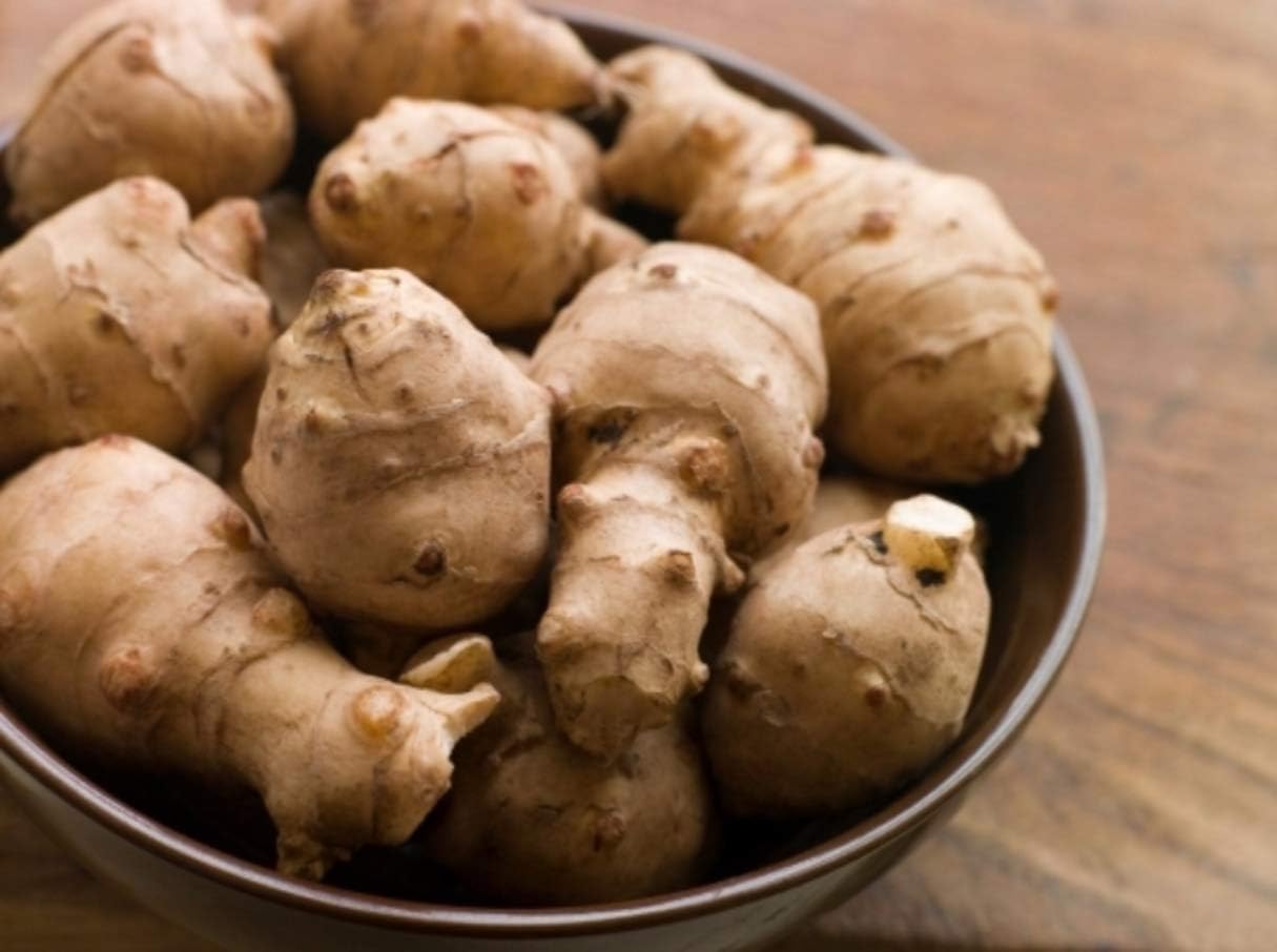 AMIATCH 1 LB Organic Jerusalem Artichoke Tubers by Yumheart Gardens for Planting - Sunchokes - Sunroot -