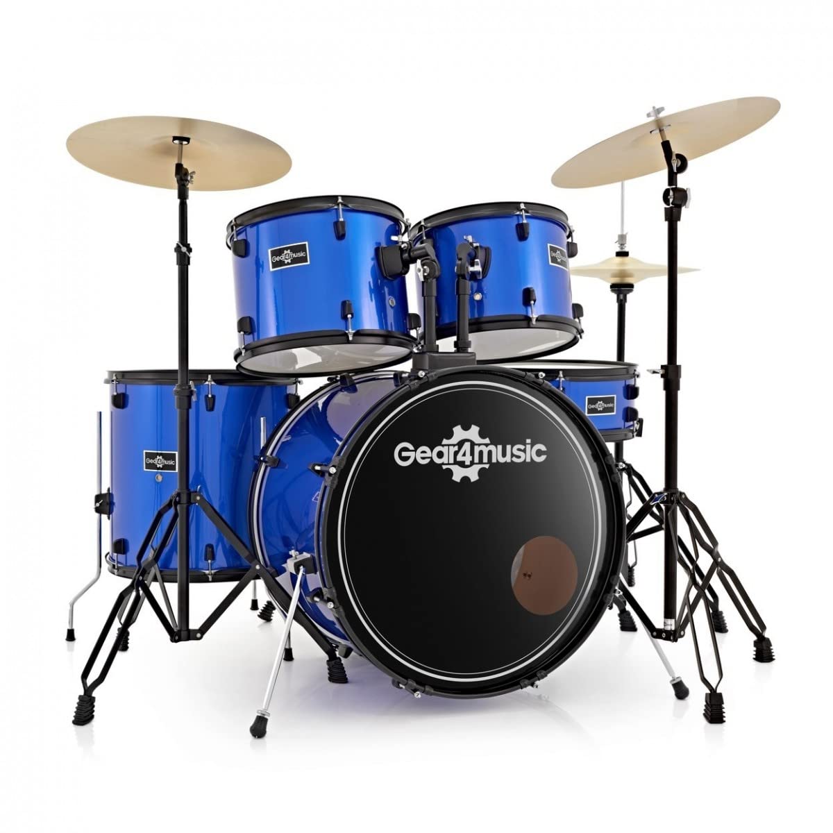 Gear4music Batteria acustica 5 pezzi Dimensione completa per principianti