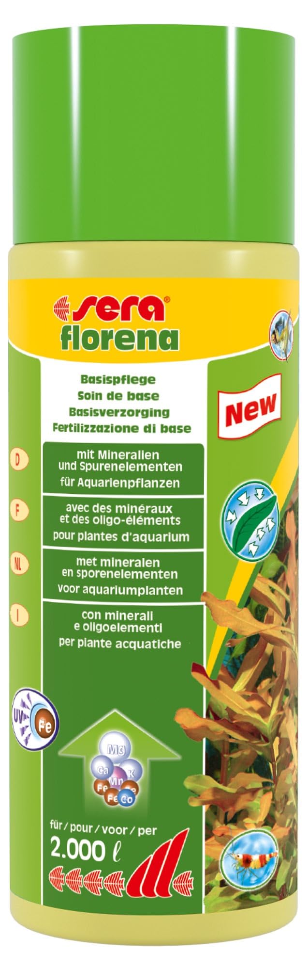sera florena 500 ml | fertilizzante di base per piante nell'acquario | importanti minerali & sostanze nutritive