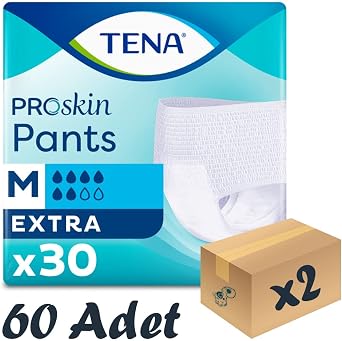 TENA ProSkin Pants Extra Emici K lot, Orta Boy M, 6 Damla, 60 l