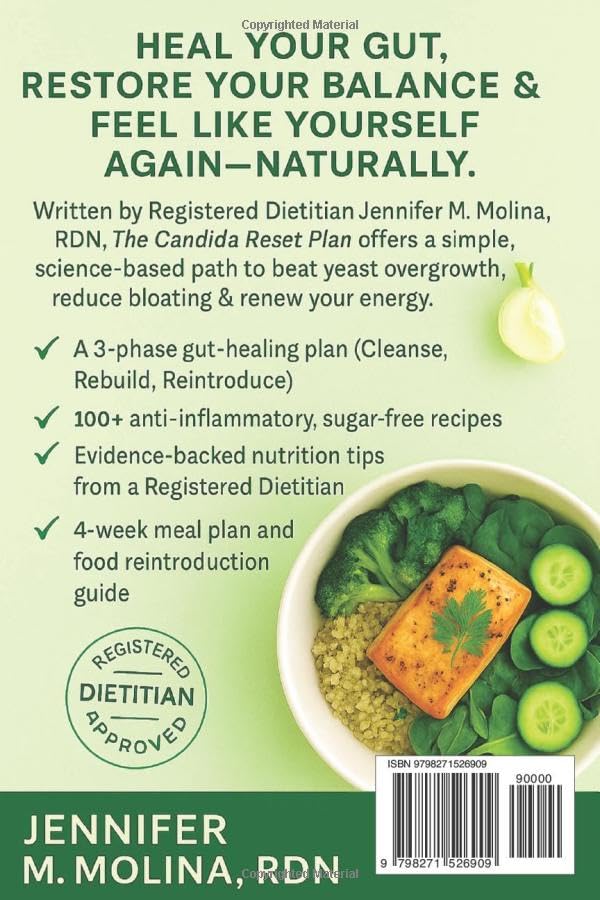 Miniatura 2 de The Candida Reset Plan An Anti-Candida Diet Cookbook for Beginners A 3-Phase Gut-Healing Program with 100+ Recipes to Beat Yeast Overgrowth, Reduce