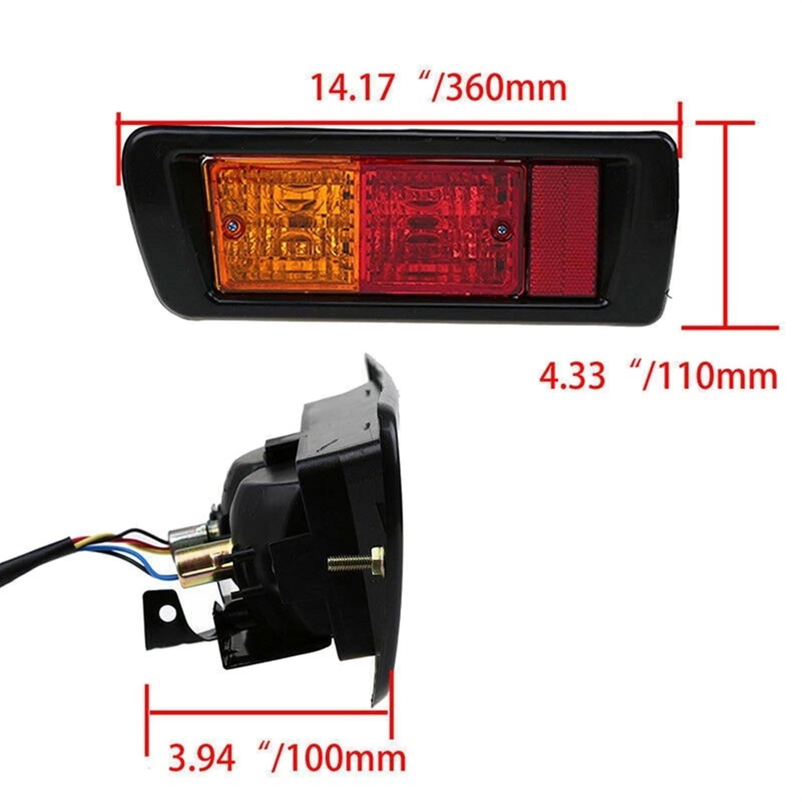 BOYDREAM fanali posteriori dell'auto Paraurti posteriore Riflettore Luce freno per Toyota Per Land Per Cruiser Prado 90 1997 1998 1999 2000 2001 2002