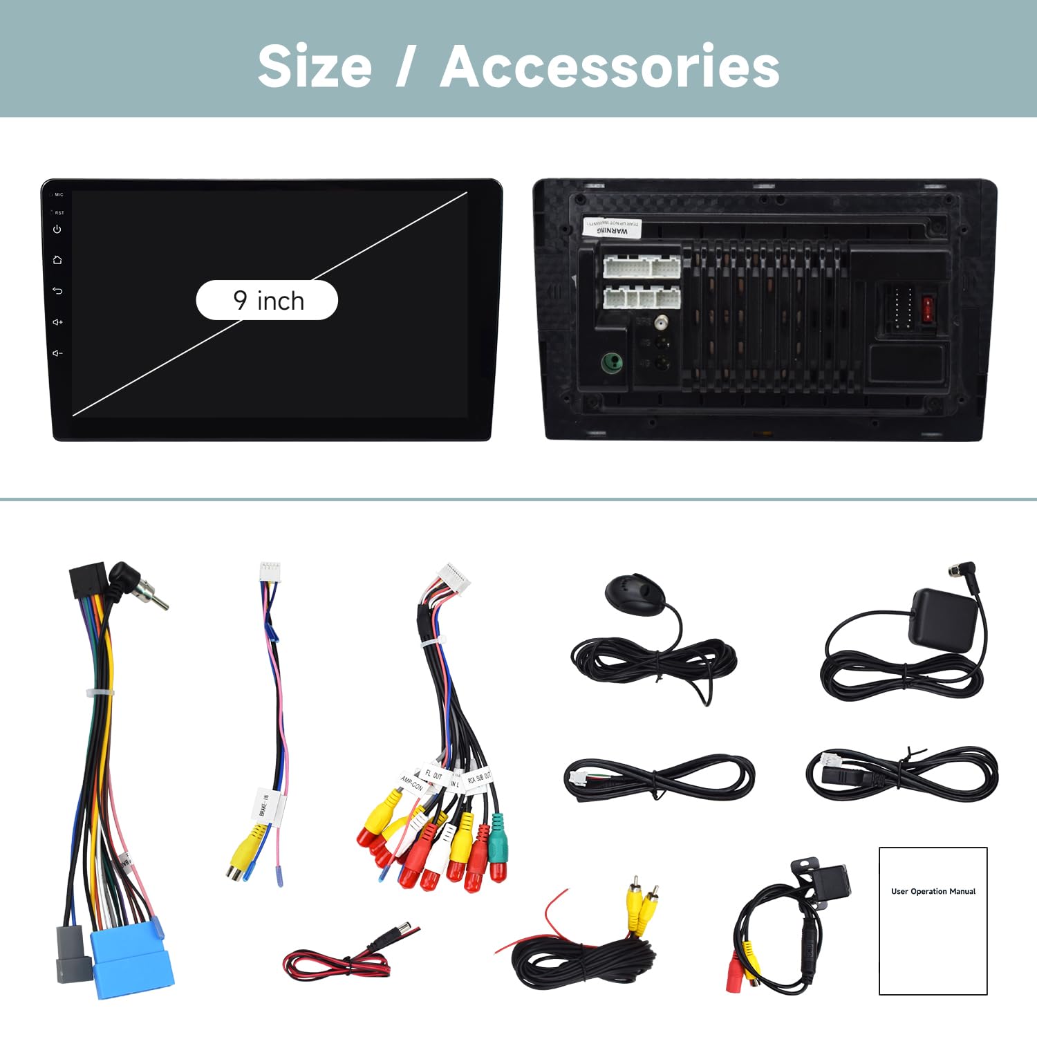 VIBEX | Autoradio per Honda Fit/Jazz 2001-2008 (Guida a sinistra), 4GB+64GB, Schermo tattile IPS 9", navigazione GPS, CarPlay e Android Auto, unità principale con telecamera retromarcia