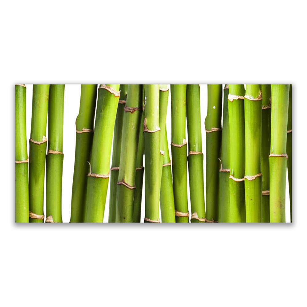 Tableau en Verre Trempé Tulup 140x70cm - Déco Murale Design Premium Bamboo