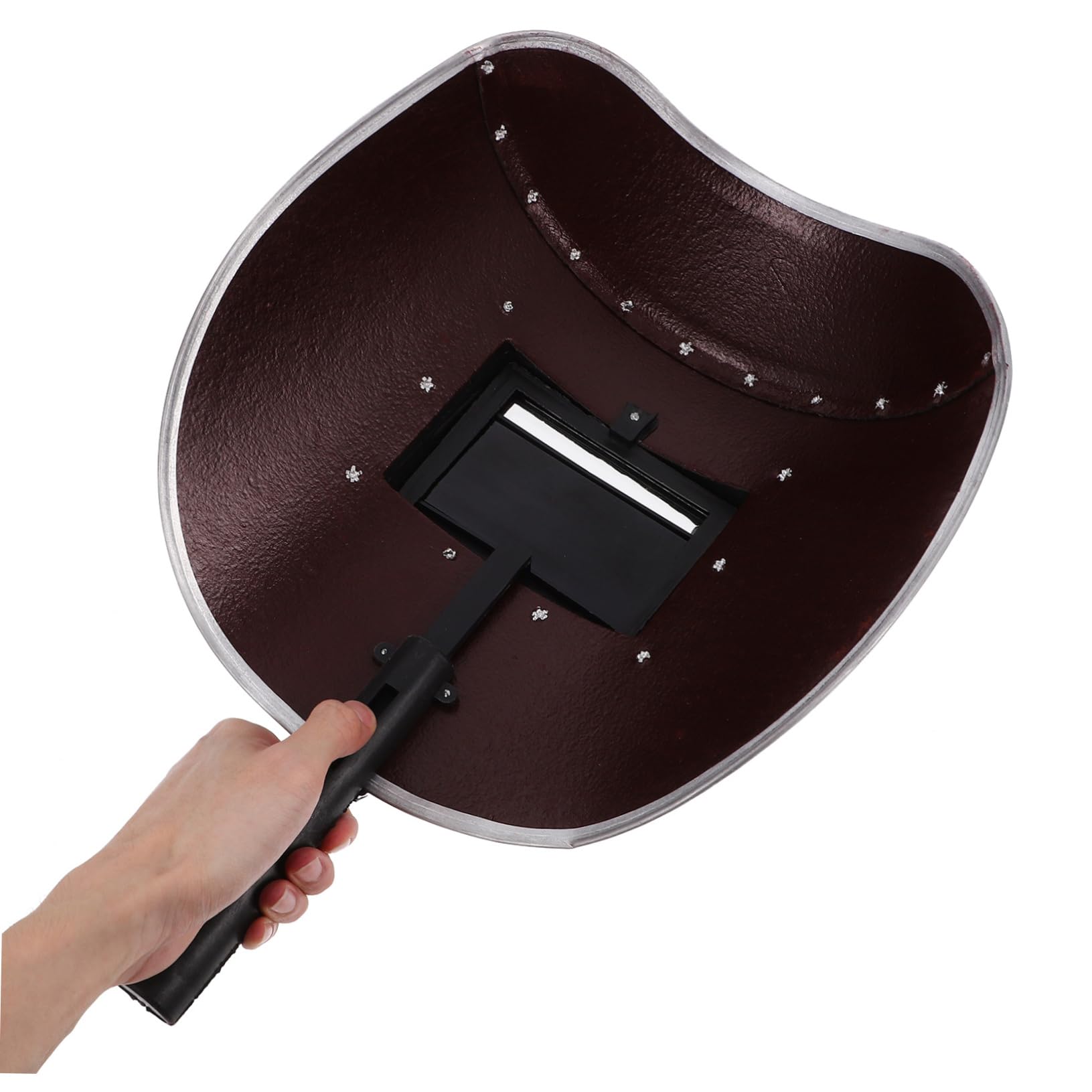 HOMSFOU Casco De Soldadura De Mano Pantalla Protectora Capucha De Soldar Para Uso Interiores y Exteriores Para Trabajos De Soldadura