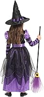 Vista 7 de Narecte Halloween Costumes for Girls Halloween Costumes,Witch Costume for Girls Witch Costume,Kids Witch Costume