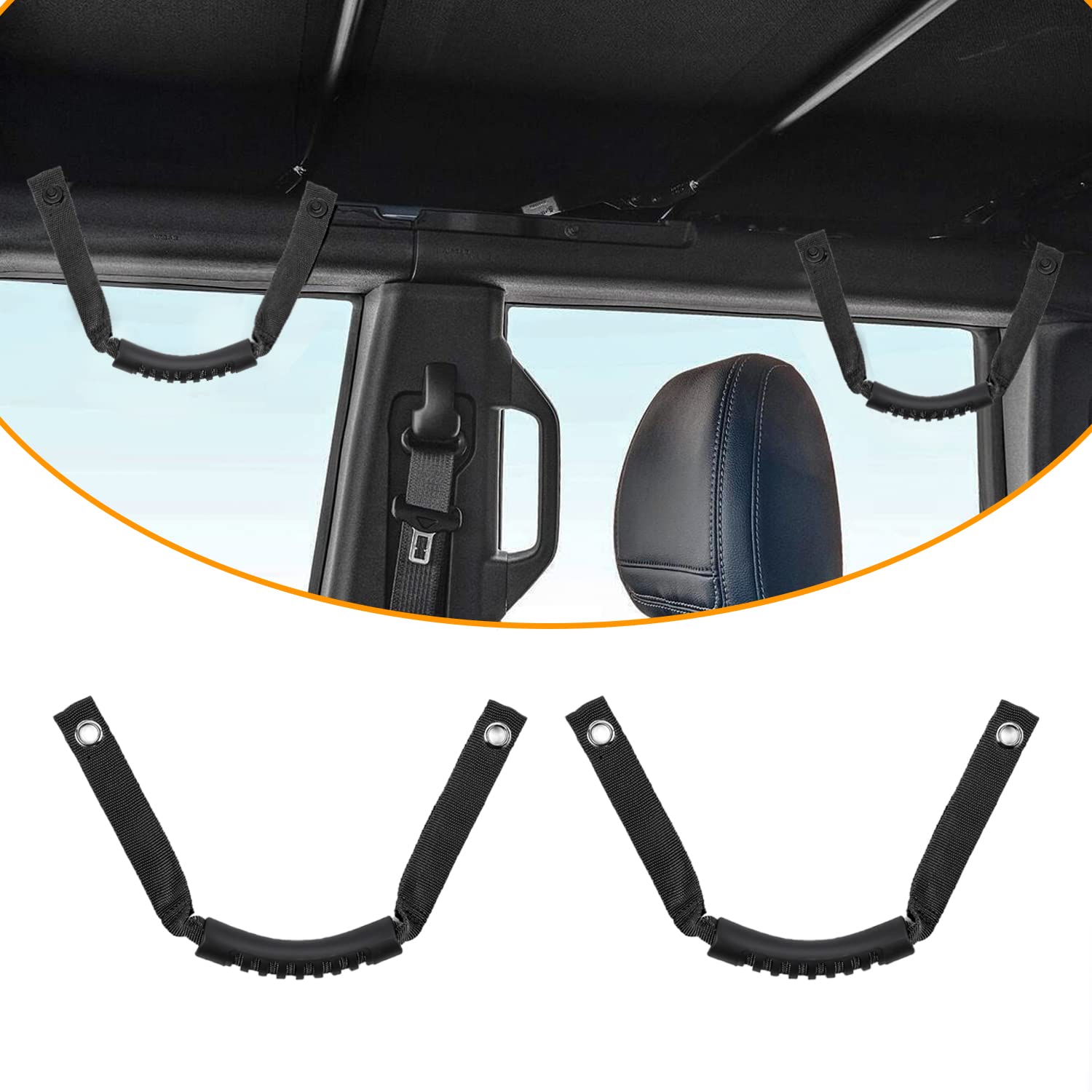 Buy RAZPOY Roll Bar Grab Handles Top Rubber Grips Handle for 2021 2022 Ford Bronco Accessories