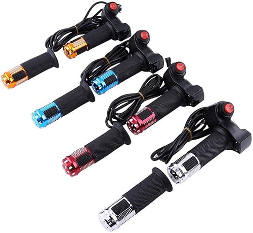 Miniatura 9 de Juego de empuñaduras de acelerador, 1 par de manillar de agarre de acelerador de 12-84 V de 3 velocidades izquierda derecha con pantalla LED para