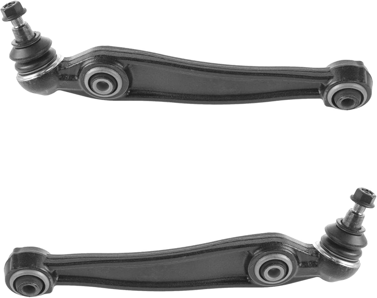 TRQ Front Lower Rearward Control Arm with Ball Joint Set (2-piece)