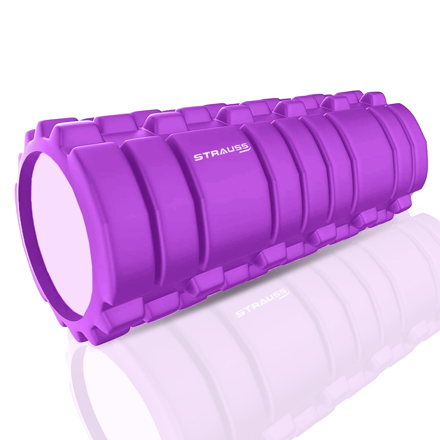 Strauss Deep Tissue Massage Foam Roller|High-Density Muscle Roller for Myofascial Release, Physical Therapy, Yoga, Pilates|Exercise Equipment for Deep Tissue Massage and Muscle Relief|45cm,(Purple)-picture-12