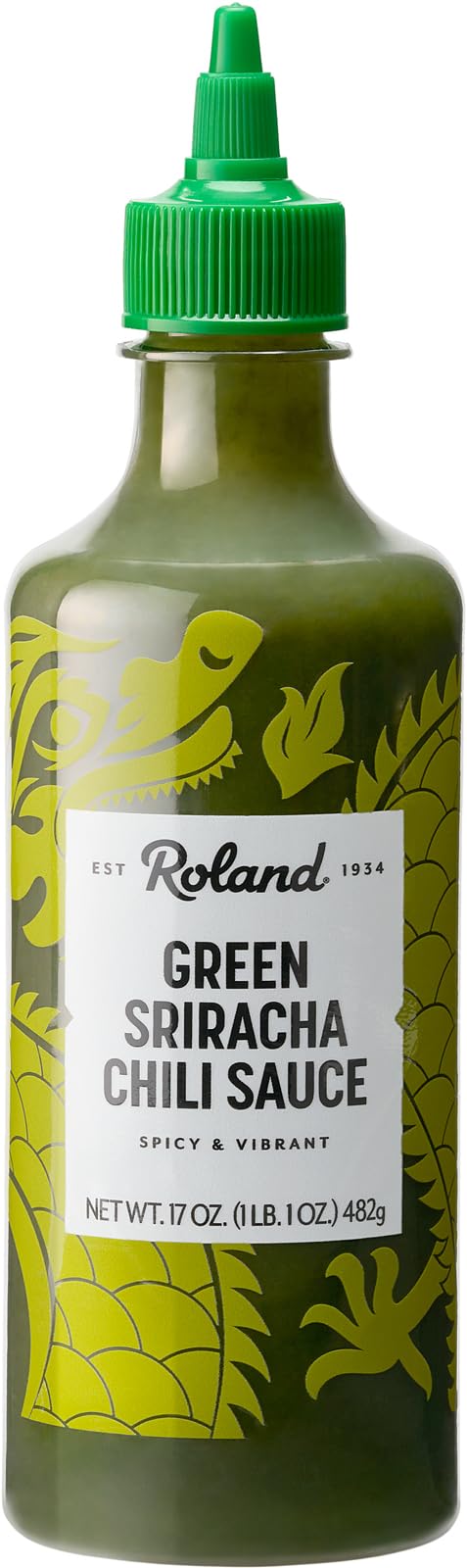 Roland Foods Green Sriracha Chili Sauce 17 Oz Bottle, Pack of 1