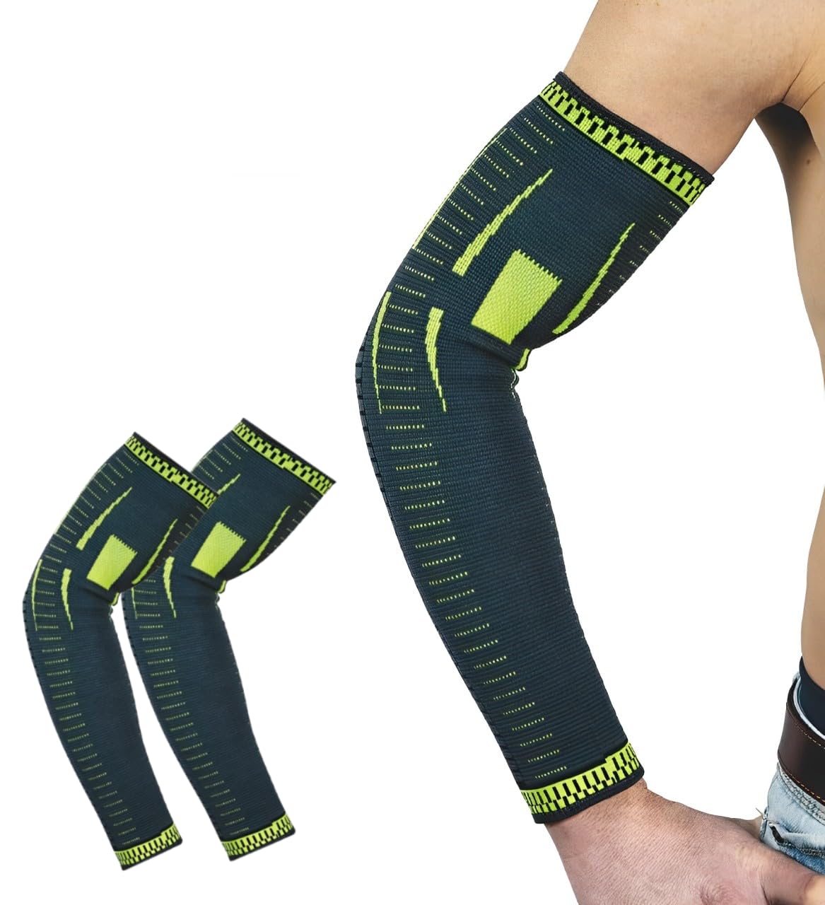 Lusenone Rame Tutore Epicondilite Gomito, Compressione Gomitiera per Epicondilite e Tendinite, Gomitiere per Tennis, Golf, Palestra, Bodybuilding, Sport, Uomo e Donna