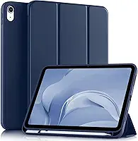 Capa Ipad 11ª/10ª Geração A16 (2025/2022) - Case Slim Magnética Com Suporte Para Caneta e Despertar Automático (AZUL MARINHO)
