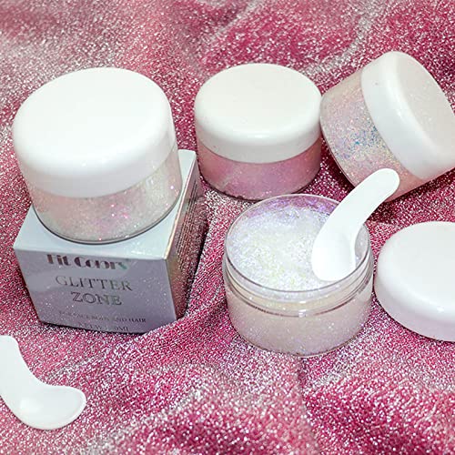 Paminify Body Glitter Gel,Intense Unicorn Mermaid Face Glitter,Singer Concerts Festival Rave Accessories,Holographic Color Changing Glitter For Body,Face,Hair And Lip,Vegan & Cruelty Free-1.76 Oz #TOP3
