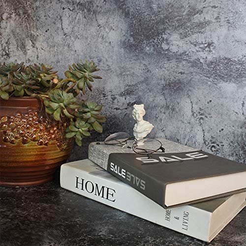 Selens 2-in-1 Wood Backdrop Concrete Background Photography Backgrounds Flat Lay Food Photography Backdrop Paper for Blogger YouTube Table Top Photo Studio Photography - 22x35Inch 3Pack