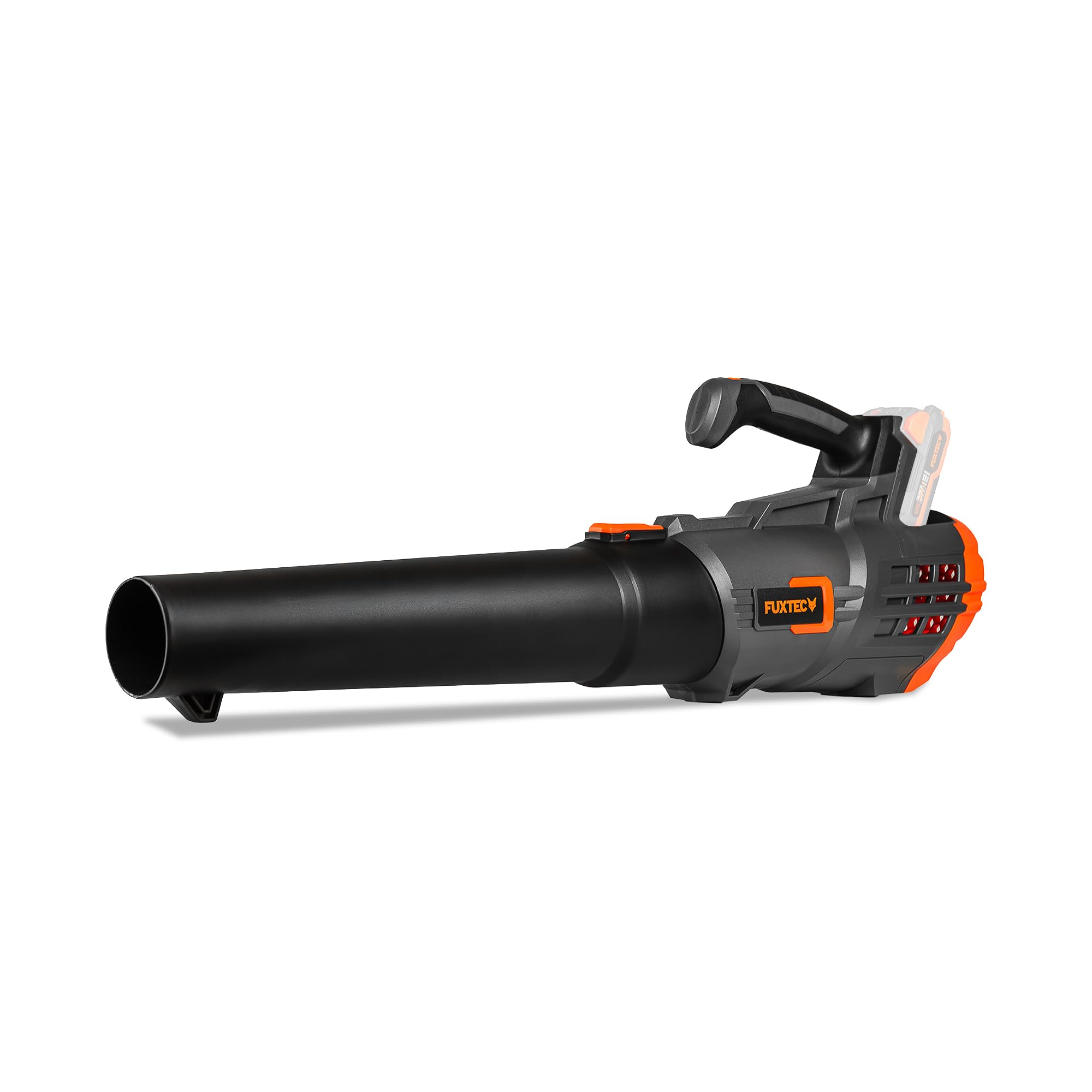 Soplador de Hojas a batería FUXTEC FX-E1LB20. Se Entrega sin batería ni Cargador. 20V 210W - inalámbrico para el jardín, la acera y el Camino - silencioso - hasta 38m/s