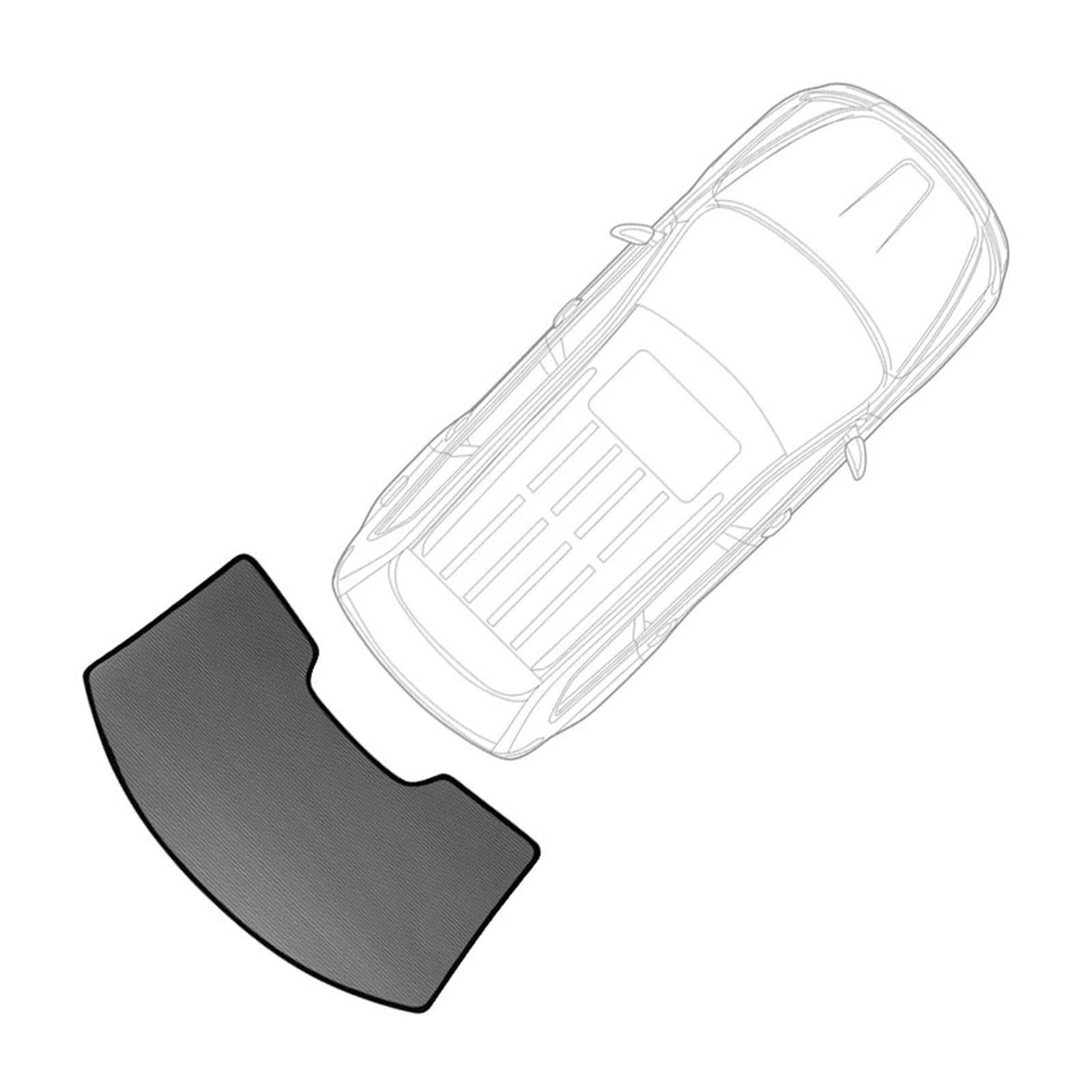 Parasol Ventanilla Coche Parasol Magnético para Peugeot 2008 2013-2019 Parasol para Parabrisas Delantero Cortina De Verano Accesorios para Coche Parasoles(Back Windshield)