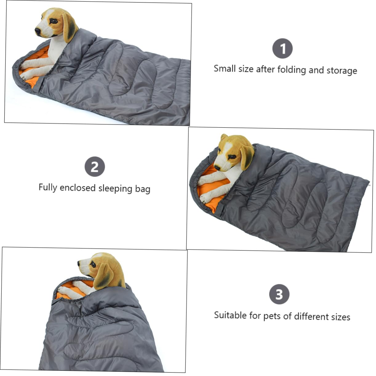 SOIMISS Hundeschlafsack Faltbar aus Polyester und Polarfleece