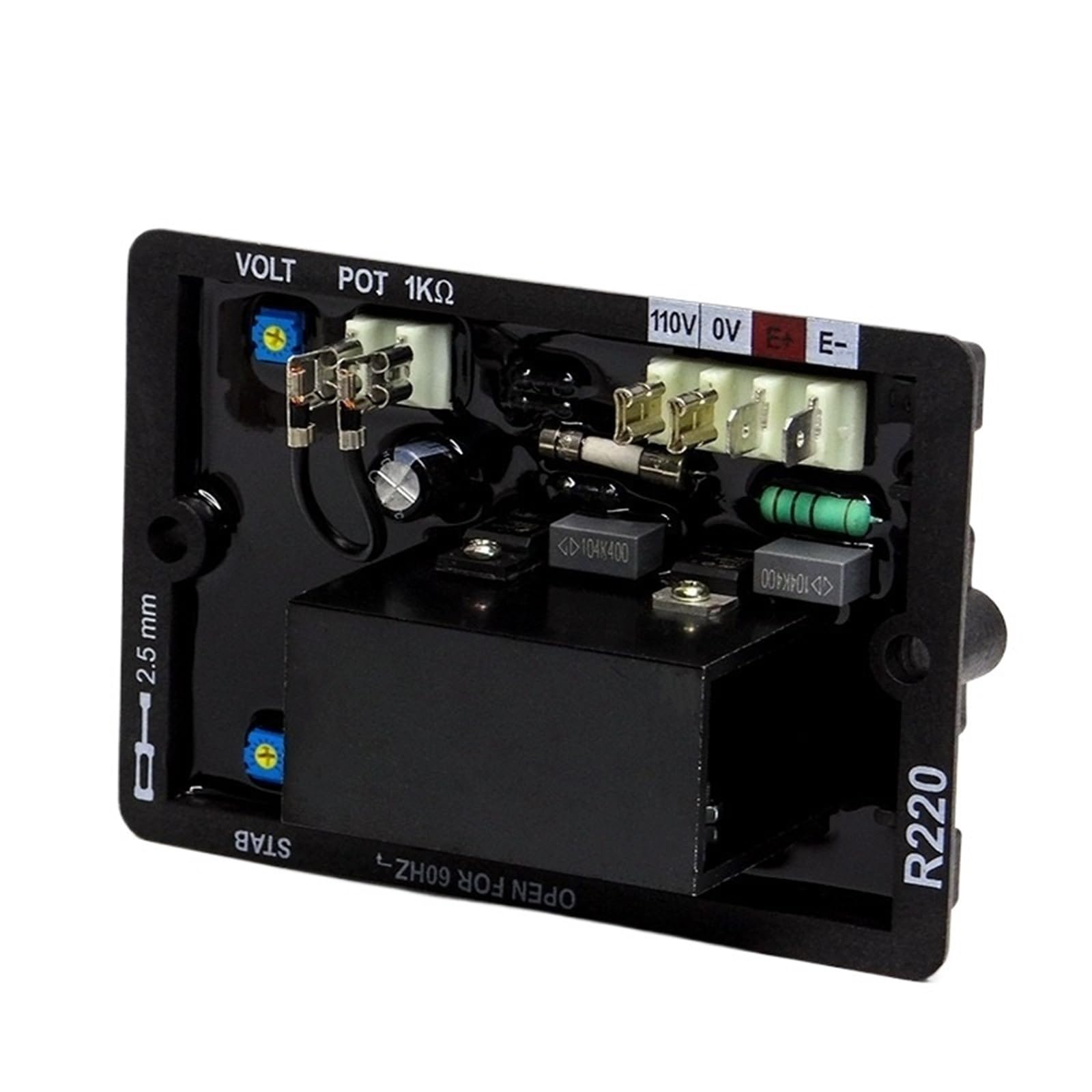 CBRBLCIUL 1pcs R220 Brushless Generator Accessories Automatic Voltage Regulator AVR