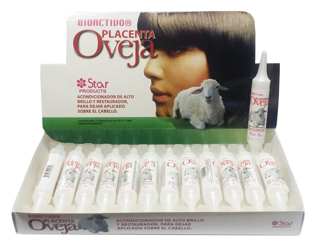 Generic Purified Placenta Sheep Leave in Hair Conditioner 12 Applications, Clear