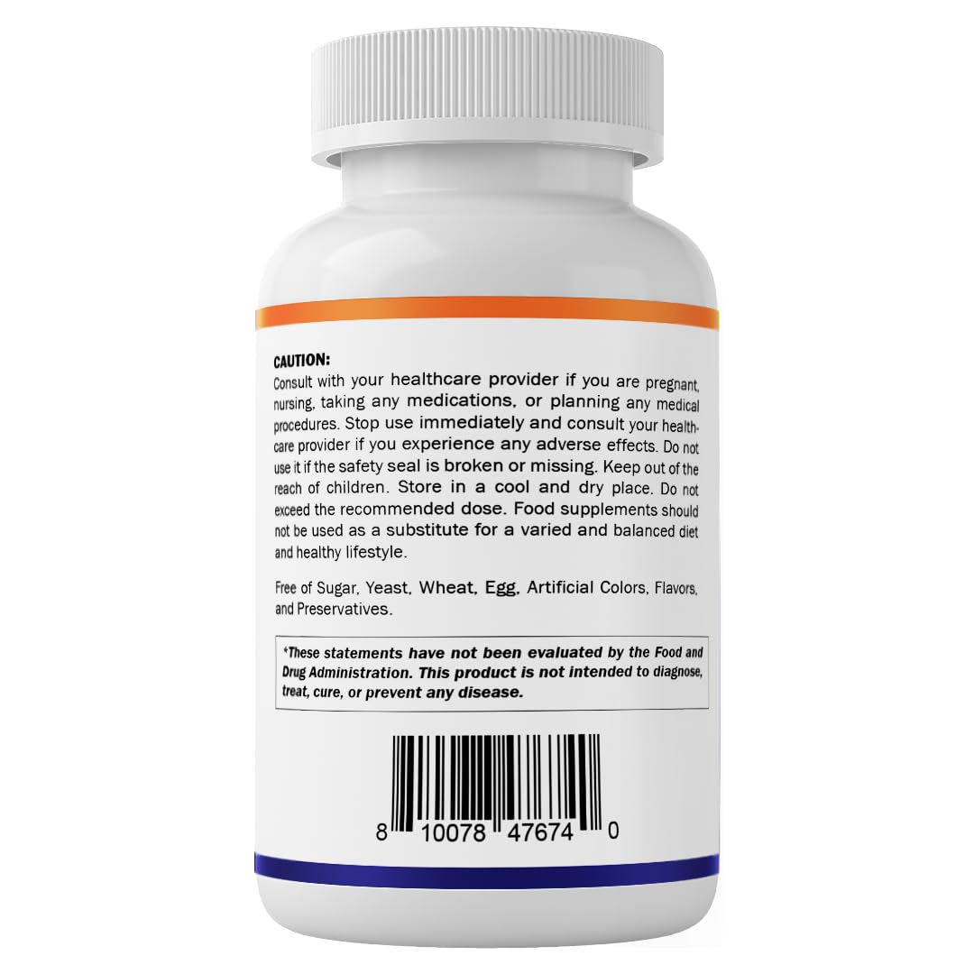 Vitamatic R-5-P Riboflavin-5-Phosphate (Vitamin B2) 50 mg | 120 Capsules | High Potency, Easy-to-Swallow Vegetarian Capsules — Amazon image 9