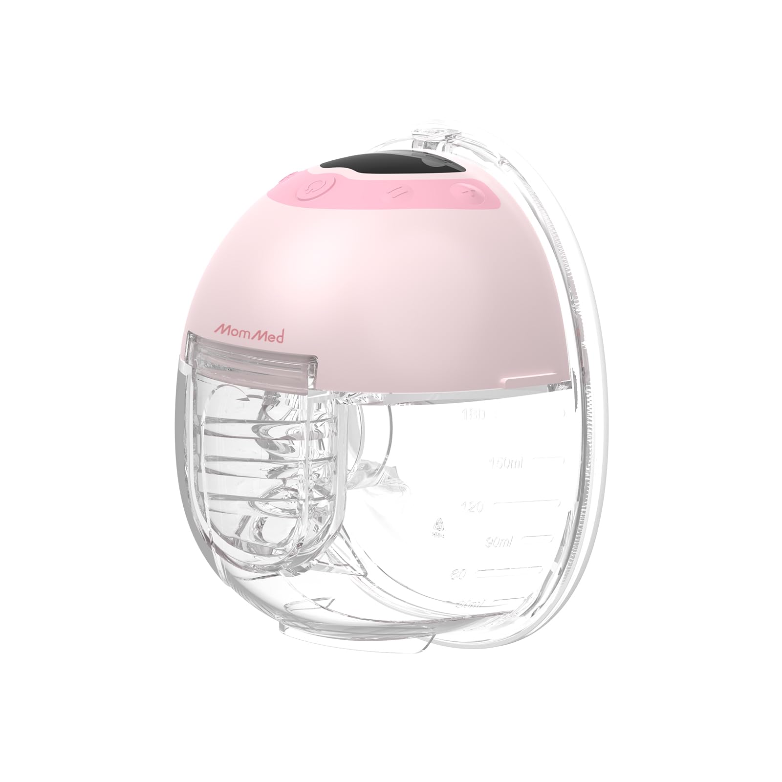 MomMed S33 Wearable Breast Pump, Ultra-Quiet in-Bra Pump for Work & Night, One-Tap Pause, Night Light, Leakproof
