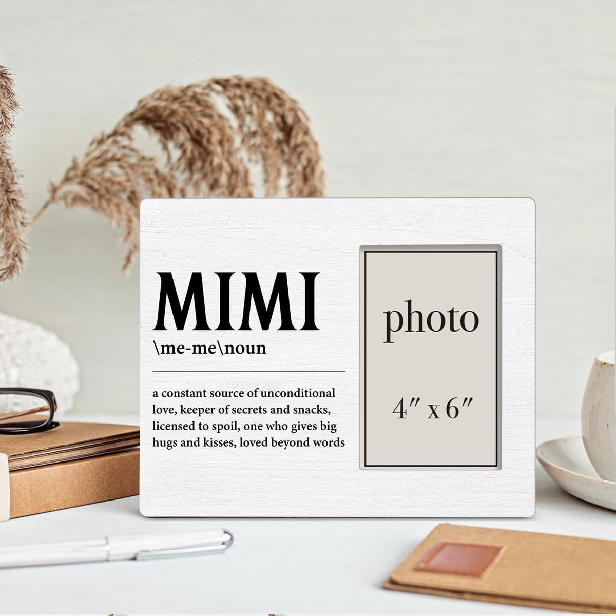Mimi Picture Frame - Mothers Day & Birthday Gifts for Grandmother - 4 x 6 Inch Wooden Photo Frame - Image 4
