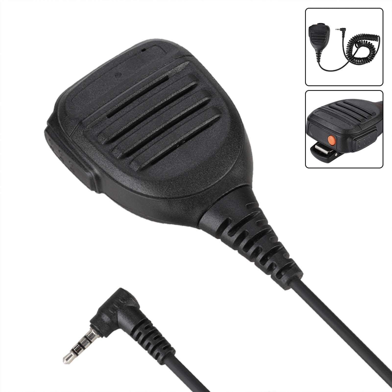 V BESTLIFE Microfono Portatile, Microfono per Altoparlante Radio walkie-Talkie PTT da 3,5 mm per FT1D FT1XDR FT2DR FT2XDR FT-50 FT-60 FT-10R FT-40R
