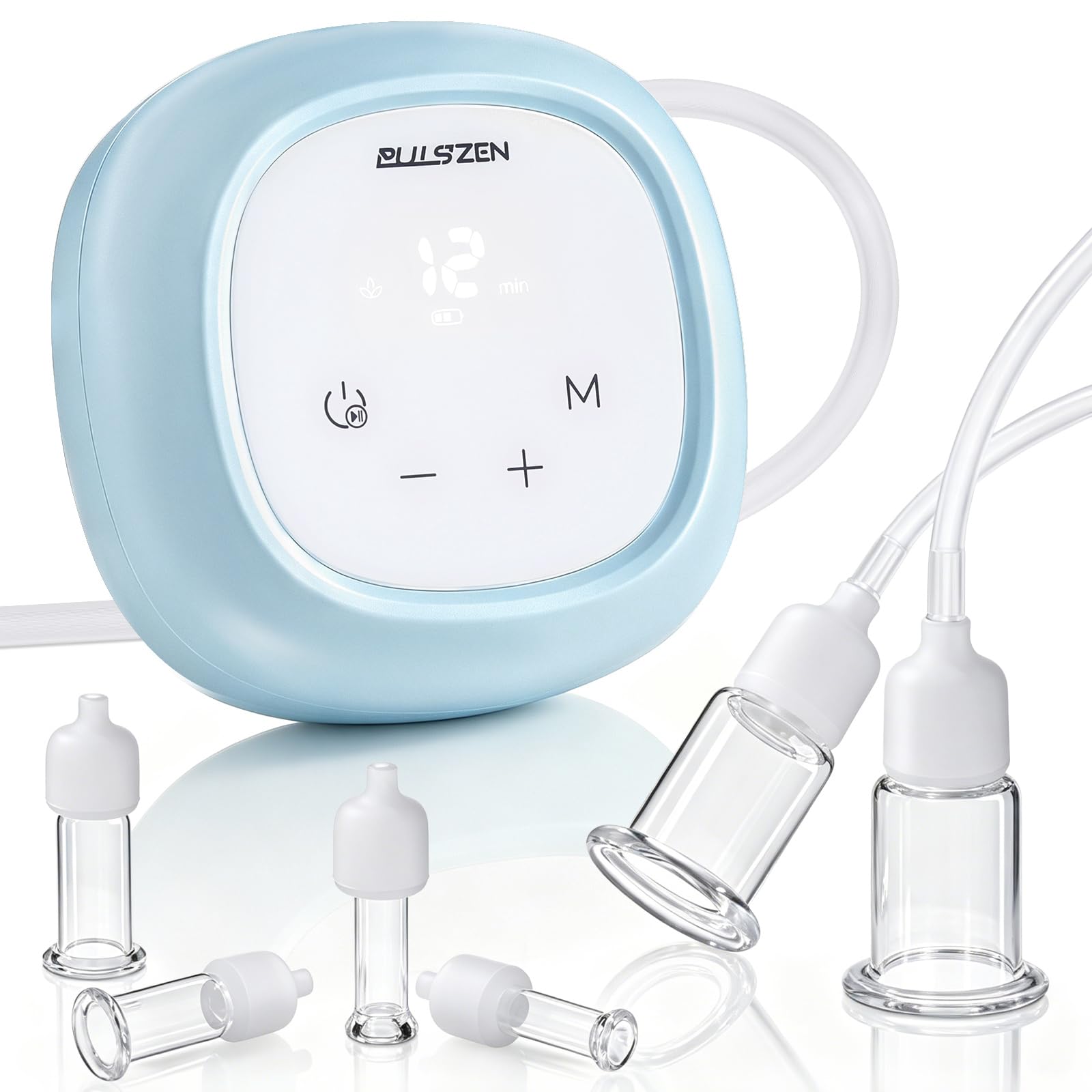 Electric Facial Cupping Set, 3-in-1 Gua Sha Massage Tool, 6 Pcs