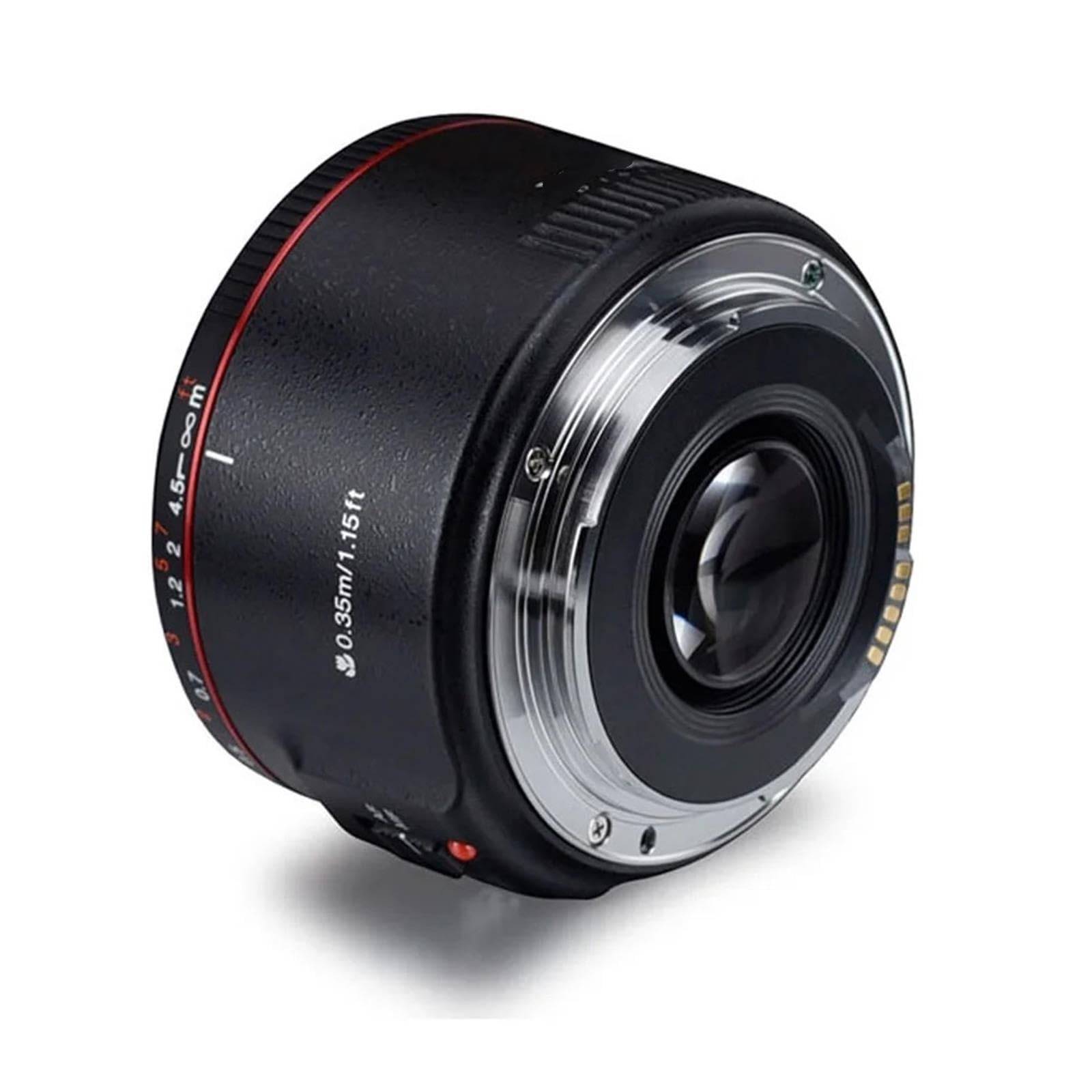 Lente YN50mm F1.8 II Compatible con Montura Canon DSLR EF