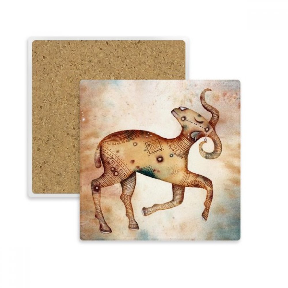 Cadeau astrologique avril sous-verre mars constellation bélier en pierre