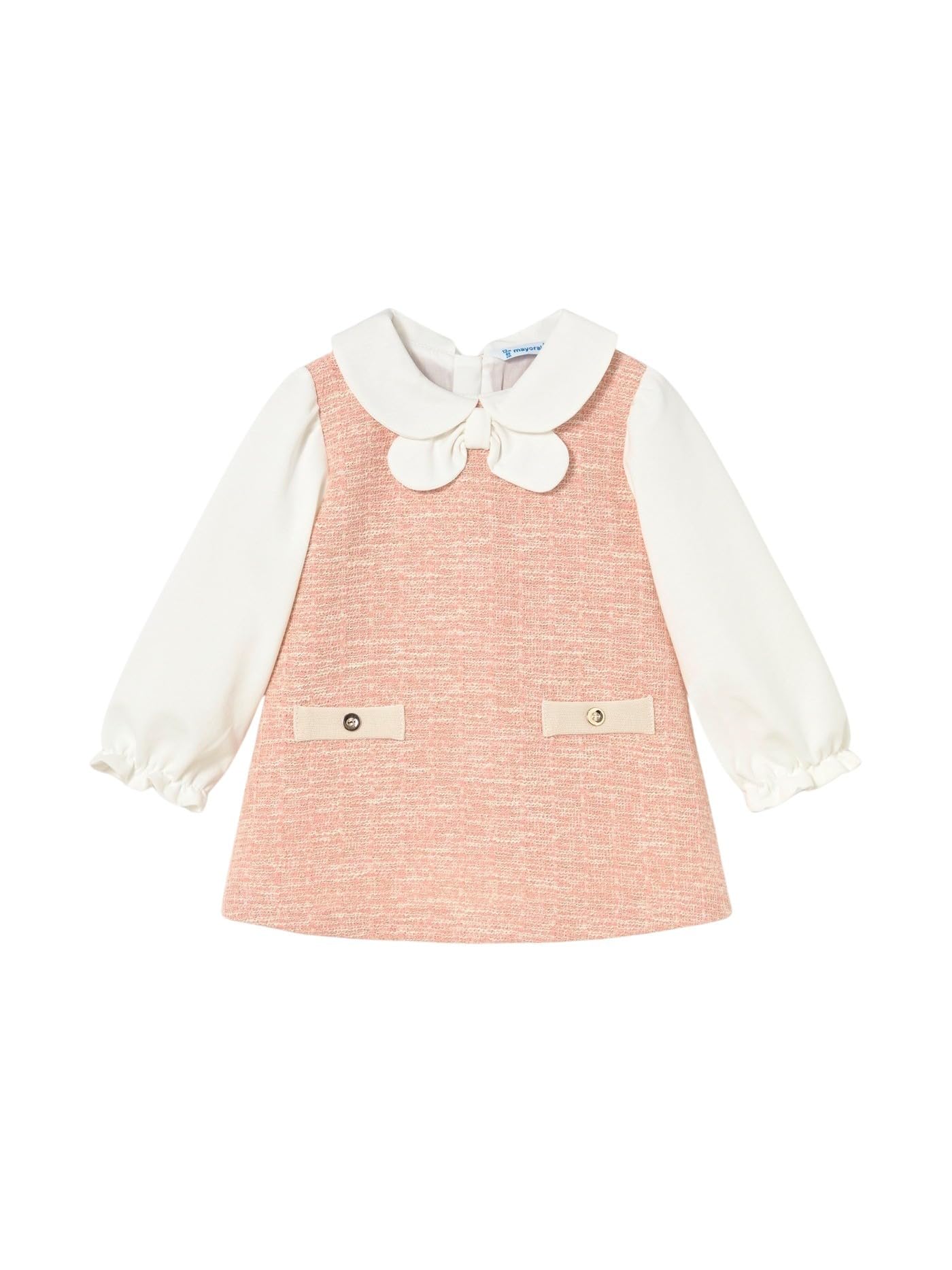Mayoral Vestido Combinado Punto Tweed para bebé niña Petisui