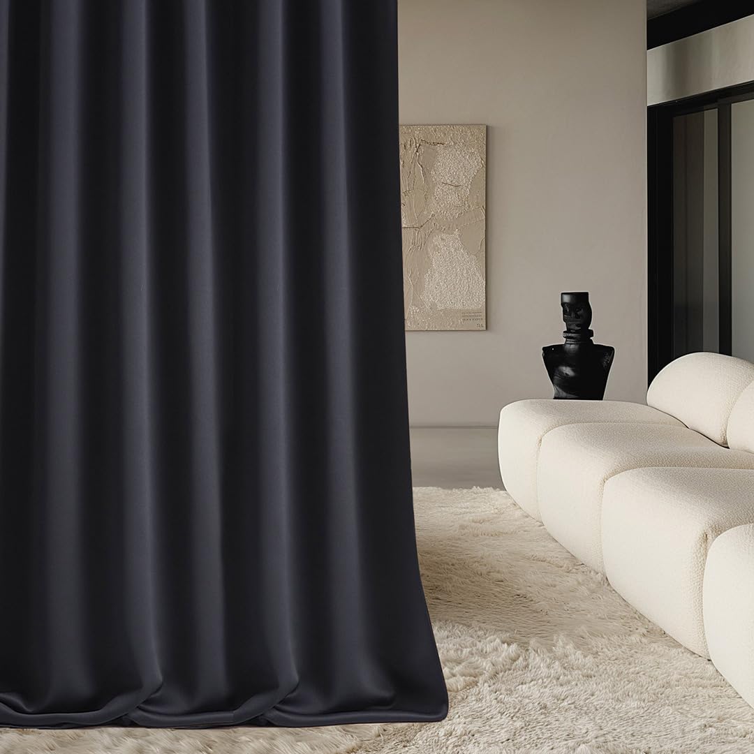 ROOM99 Aura Gordijn met zilveren ringen, 140 x 250 cm breed x hoogte, verduisteringsgordijn, schuifgordijnen, decoratief, modern gordijn, woonkamer, slaapkamer, roze