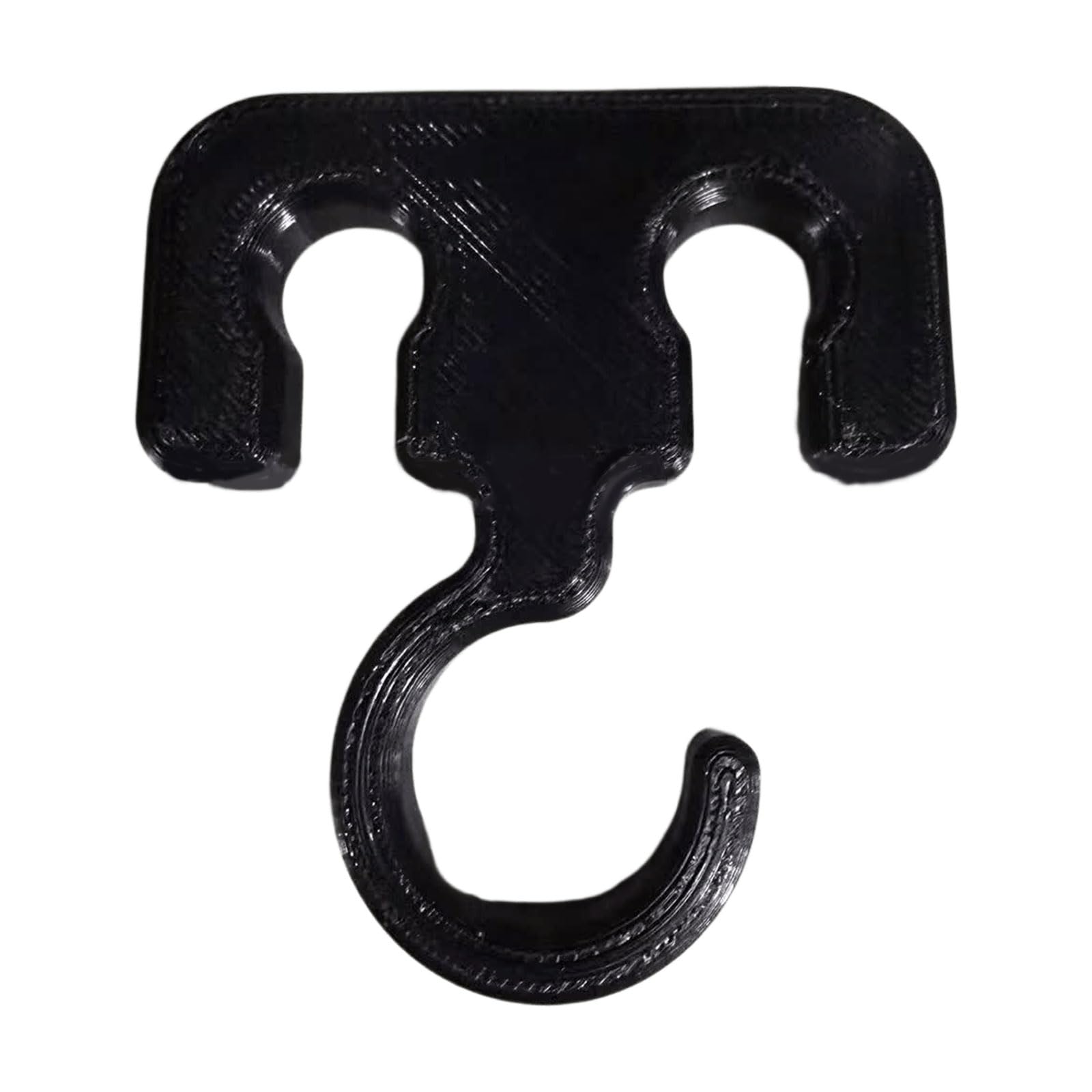 Limtula Black Duty Hook For Campers Trailer Travel Storage Easy Installation 6X6.4cm Multipurpose Hanger Hook Car