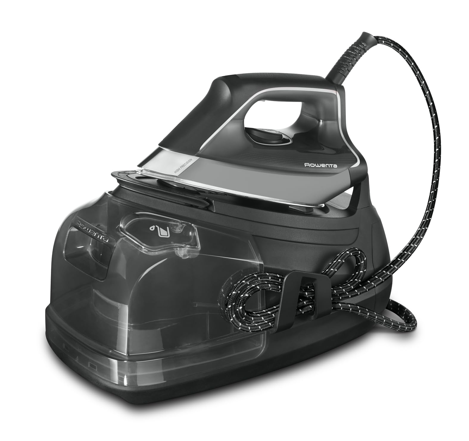 Rowenta DG8622 Perfect Steam Pro - Estación de planchado a vapor, 2400 W, golpe de vapor extra: 430 g/min, capacidad: 1100 ml, color gris