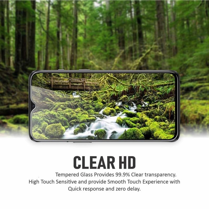 Image of TitanGuard Tempered Glass Screen Protector Guard for Guard for Vivo Y27-9H Hardness, Military Grade, Anti-Static, Easy Installation Kit - 1 PACK