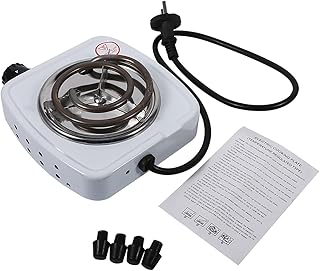 Tyenaza Placa Calefactora Eléctrica Pequeña, 220V 500W Cocina Electrica Portatil Estufa de Encimera Eléctrica Portátil, Cocina Casera Calentador de Café, para La Propiedad de la Cocina Camping Viajes