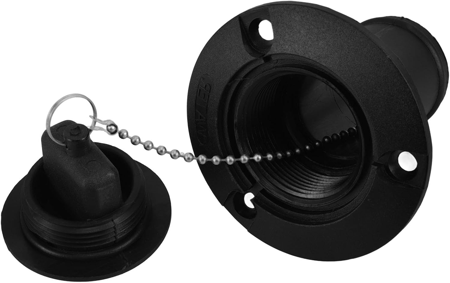 Operitacx Rv Water Fill Inlet Plastic Water Hose Flange Connector for Camper and Yacht 38mm Fast Filling with Versatile Design for Motorhome and Marine Use