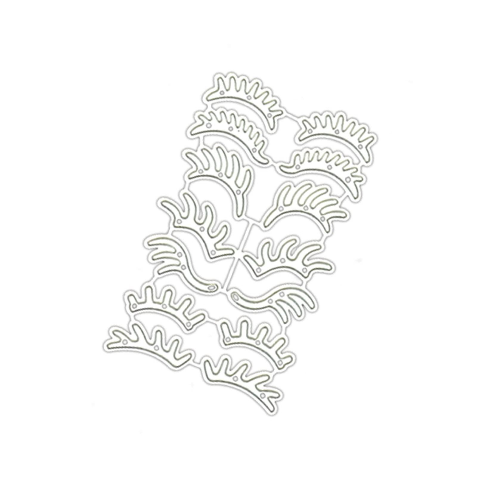 ZBIianxer Metal Eyelash Cutting Dies Carbon Steel Script Die Metal Cutting Die Scrapbooking