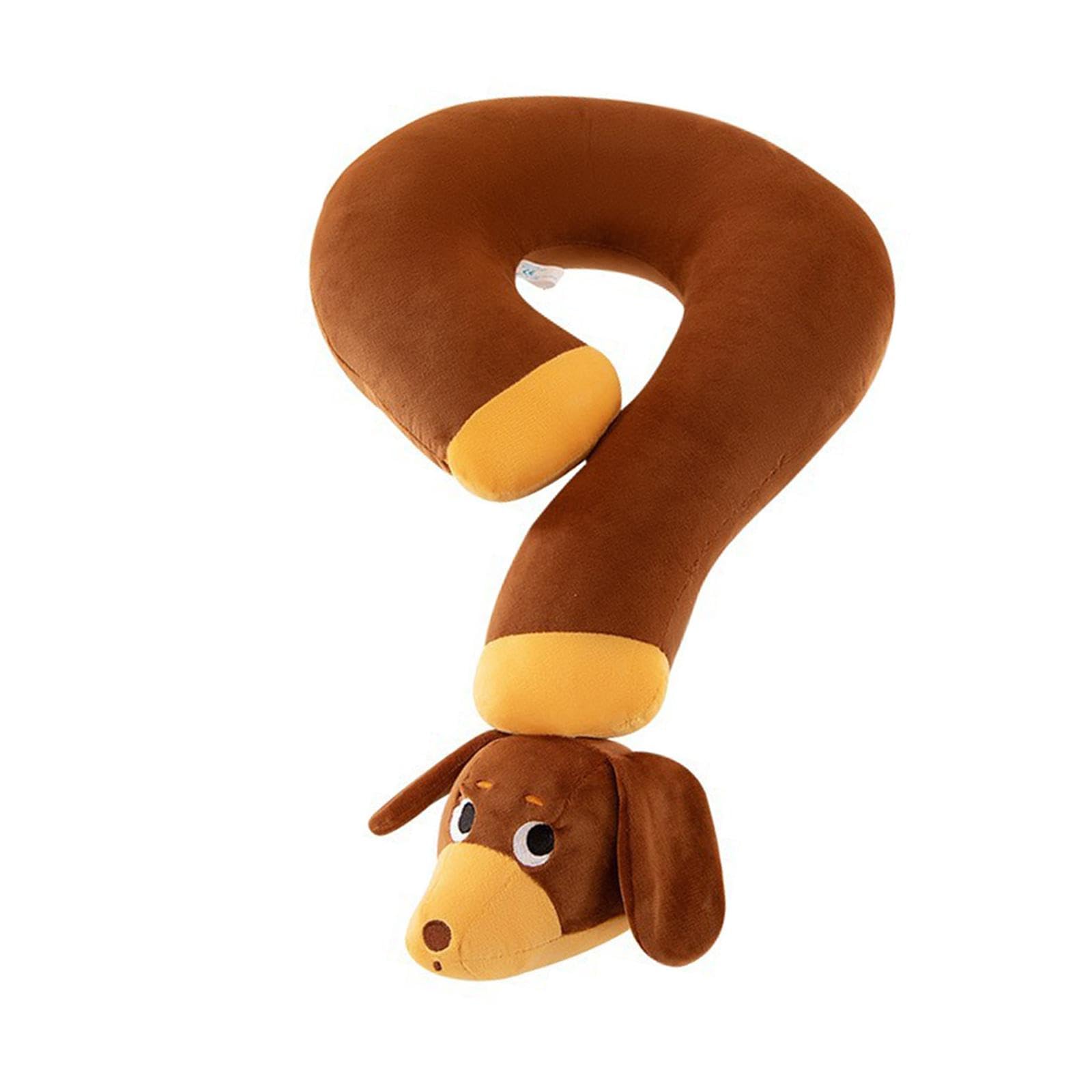 Oreiller Peluche Teckel – 55, 70 Ou 110 Cm, En Peluche Courte, Rembourrage PP, Doux, Anti-stress, Déco, Cadeau Pour Tous