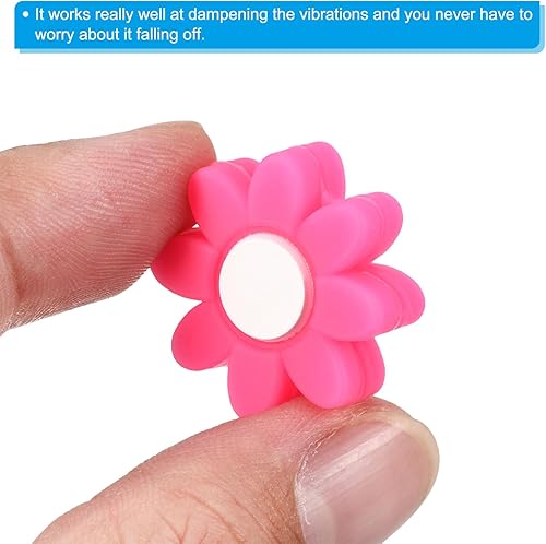 Miniatura 4 de PATIKIL Paquete de amortiguador de vibración de raqueta de tenis, amortiguador de cuerda de silicona suave