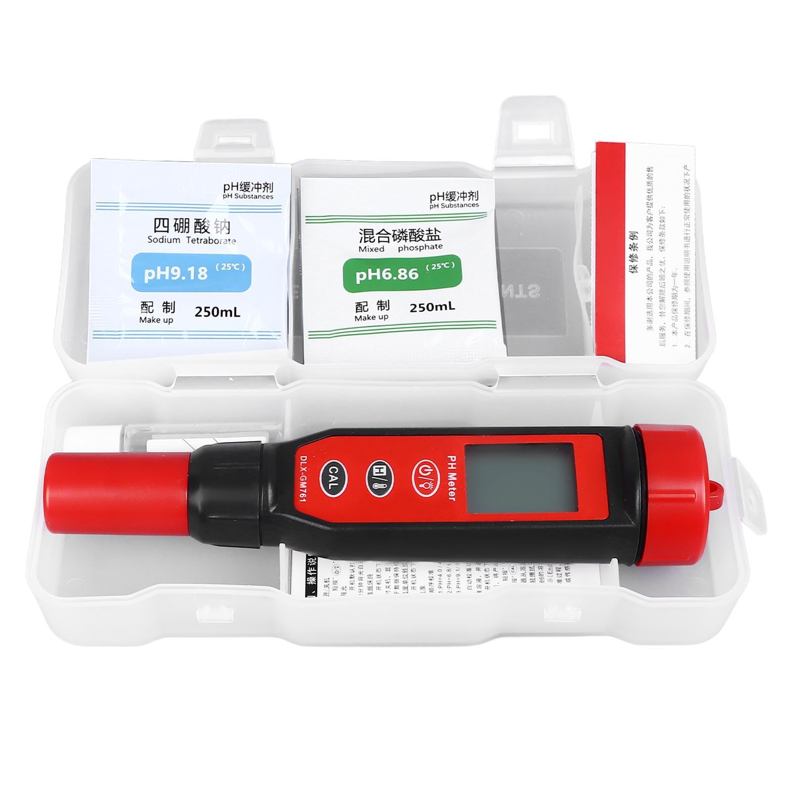 Ph Tester Pen Alta Sonda de Alta Precisión Impermeable Medidor de Calidad de Agua Portátil de Agua Portátil para Tierra para Tierra