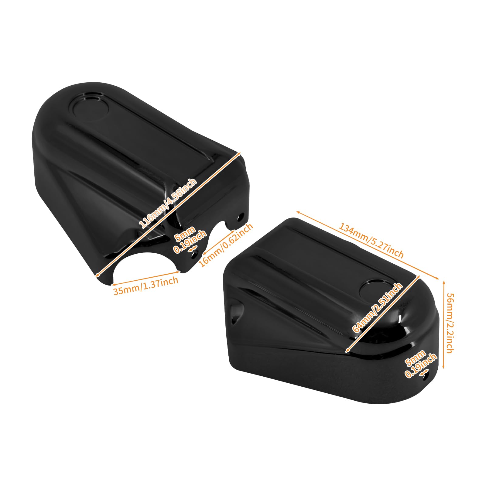 Moto Asse Posteriore Dado Coperture Cap Fit per Harley Softail Slim FLS Deluxe FLSTN FXSTB 2008-2017 Nero