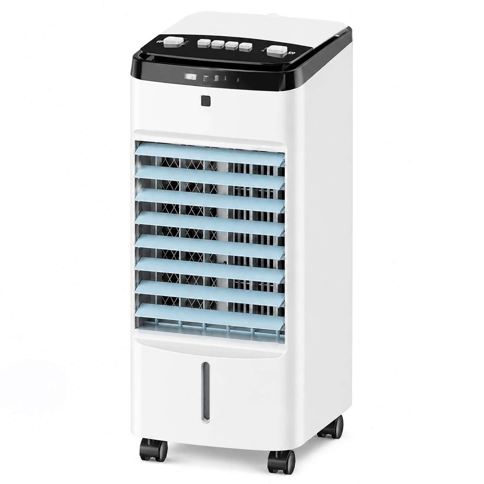 Zdmzr One Color Wheeled Swamp Cooler, Portable Evaporative Air Cooler With Water Tank, Suit For Home, Office, Bedroom