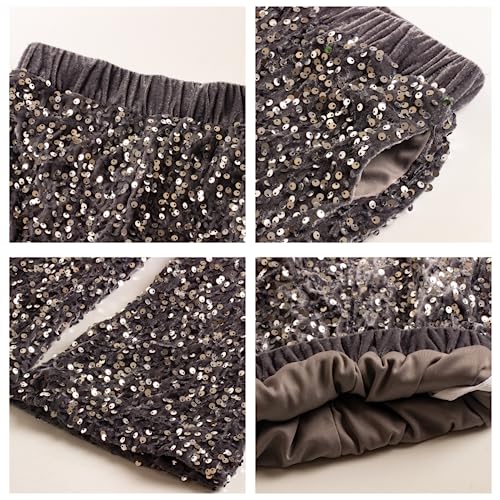 Image of WELAKEN Sequin Casual Pants for Girls with Lining Kids & Little Girl's Sparkling Trousers