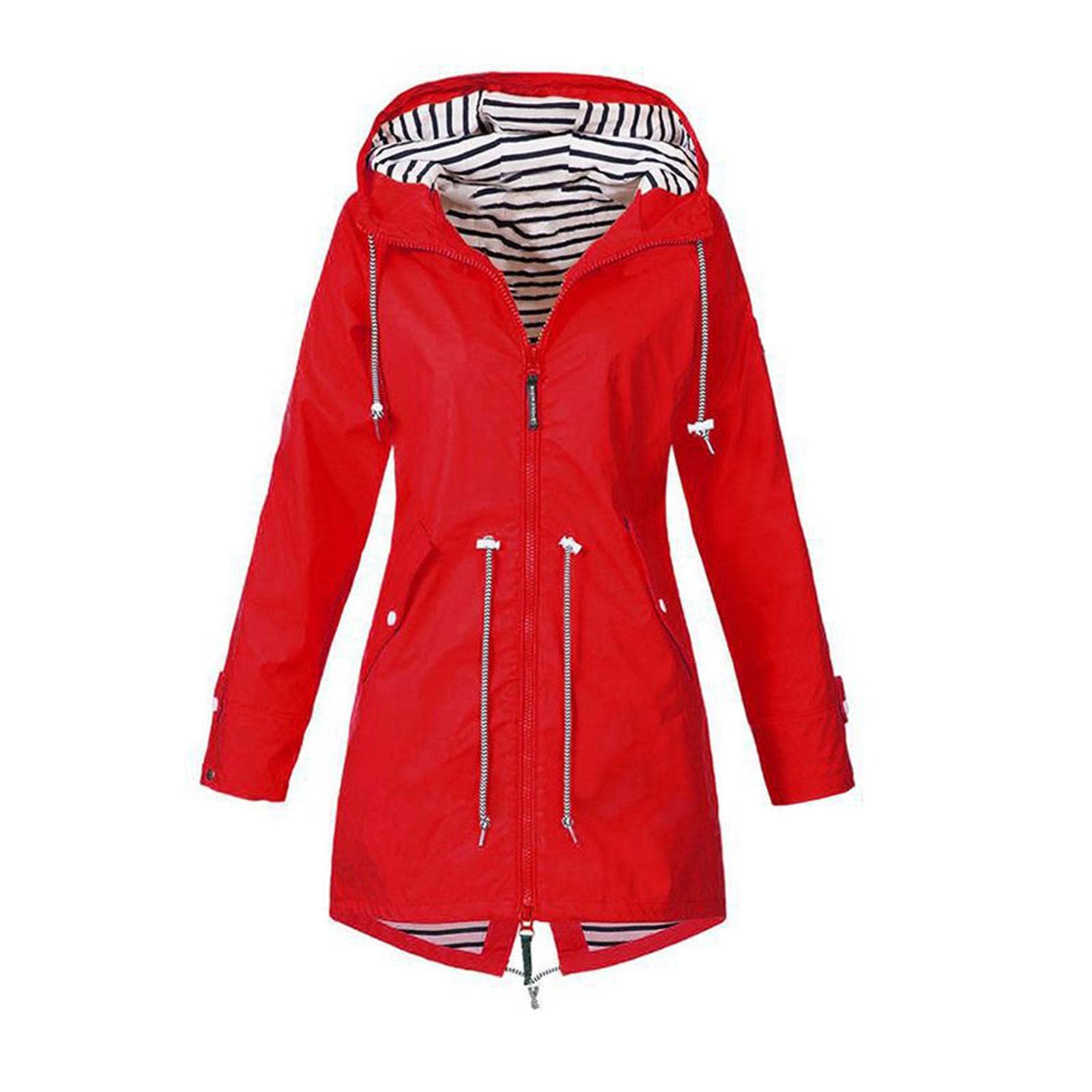 Hoodie Soft Woman Jacket Waterproof Rain Coat Outdoor Outwear Red Xl Raincourt|Rain Coat|Rain Coat Cum Sweater|Wild Craft Rain Coat|Rain Coat For Rider-image-36