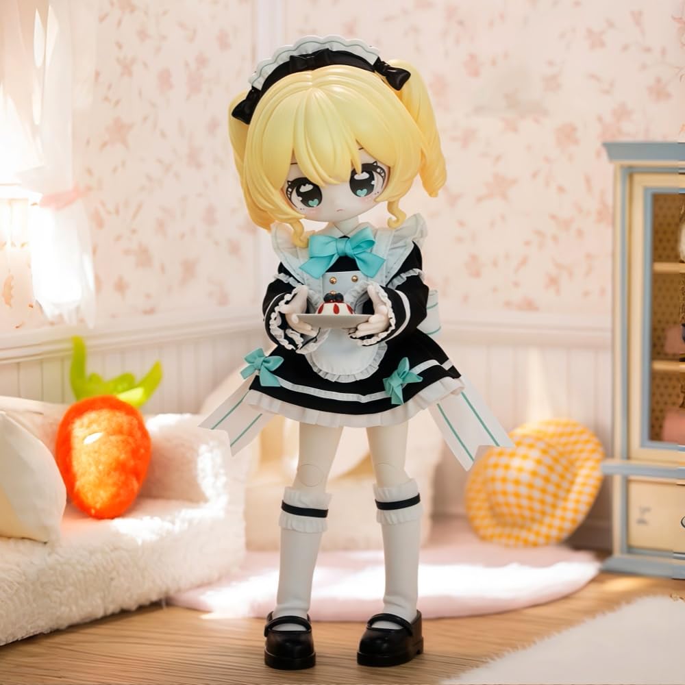 niannyyhouse 1/12 BJD Blind Box Figuren, Ball Jointed Doll with Clothes, Small Key Design Collection, Action Figure Collectable Ornaments (6PCs)