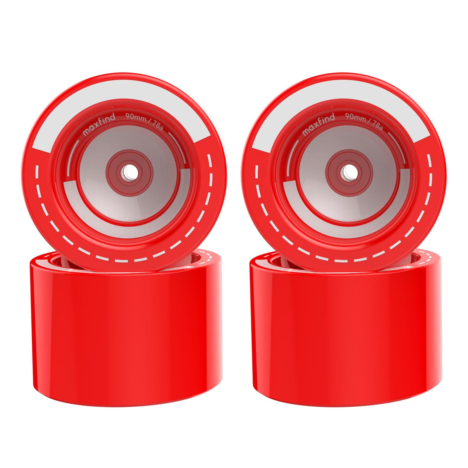 90mm 78A Red Electric Skateboard Wheels – Durable, Stylish, and Perfect for Longboard Wheels and Skate Board Wheels